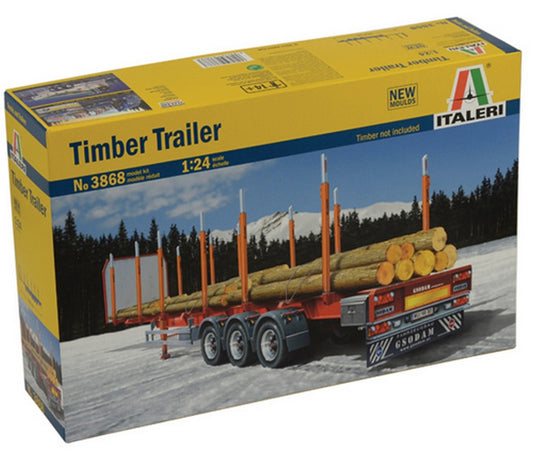 KIT DA MONTARE IN SCALA COMPATIBILE CON TIMBER TRAILER KIT 1:24 ITALERI IT3868
