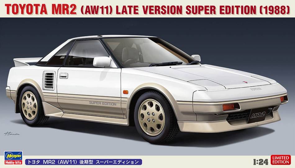 KIT DE MONTAGE À L'ÉCHELLE COMPATIBLE AVEC KIT TOYOTA MR2 (AW11) 1:24 HASEGAWA HA20604