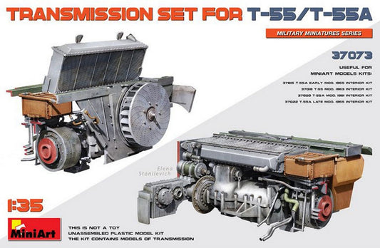 KIT DA MONTARE IN SCALA COMPATIBILE CON TRANSMISSION SET FOR T-55/T-55A KIT 1:35 MINIART MIN37073