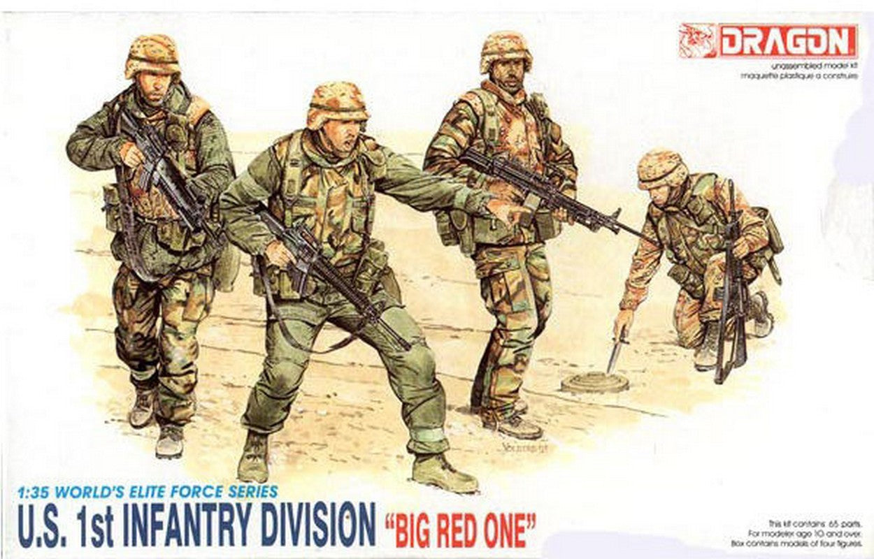 SCALE ASSEMBLY KIT COMPATIBLE WITH US 1st INFANTRY DIVISION KIT 1:35 DRAGON D3015