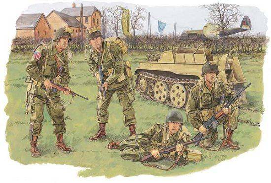 KIT DE MONTAGE À L'ÉCHELLE COMPATIBLE AVEC LE KIT US ARMY AIRBORNE 1945 1:35 DRAGON D6148