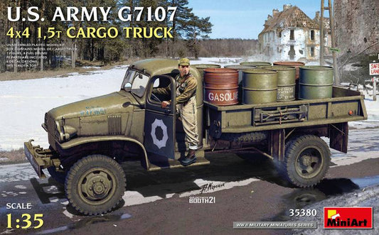 KIT DA MONTARE IN SCALA COMPATIBILE CON US ARMY G7107 4x4 1,5t CARGO TRUCK KIT 1:35 MINIART MIN35380