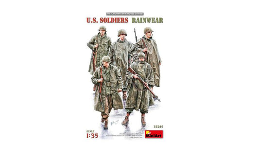 KIT DE MONTAGE À L'ÉCHELLE COMPATIBLE AVEC LE KIT DE VÊTEMENTS DE PLUIE DES SOLDATS AMÉRICAINS 1:35 MINIART MIN35245