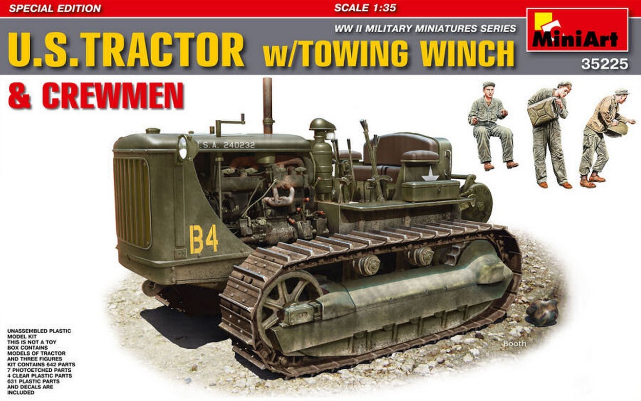 KIT DA MONTARE IN SCALA COMPATIBILE CON U.S. TRACTOR W/TOWING & CREWMEN KIT 1:35 MINIART MIN35225
