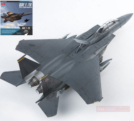 KIT D'ASSEMBLAGE À L'ÉCHELLE COMPATIBLE AVEC USAF F-15 33th FIGHTER SQUADRON KIT 1:72 ACADEMY ACD12550