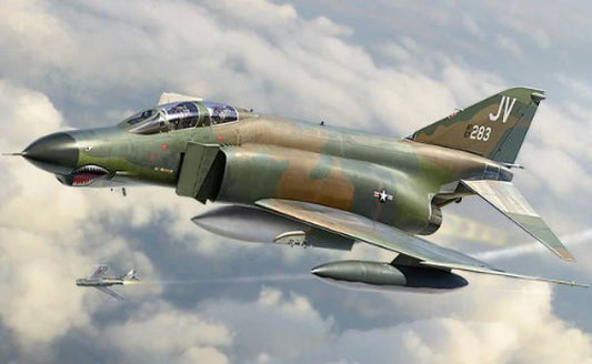 KIT D'ASSEMBLAGE À L'ÉCHELLE COMPATIBLE AVEC LE KIT DE GUERRE DU VIETNAM USAF F-4E 1:32 ACADEMY ACD12133