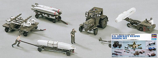 KIT D'ASSEMBLAGE À L'ÉCHELLE COMPATIBLE AVEC LE KIT DE CHARGEMENT D'ARMES USAAIRCRAFT 1:72 HASEGAWA HASX72-5
