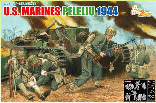 KIT DE MONTAGE À L'ÉCHELLE COMPATIBLE AVEC USMARINES (PELELIU 1944) KIT 1:35 DRAGON D6554