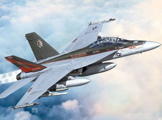 KIT D'ASSEMBLAGE À L'ÉCHELLE COMPATIBLE AVEC USN F/A-18F VFA-154 KIT BLACK KNIGHTS 1:72 ACADEMY ACD12577
