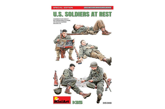 KIT DE MONTAGE À L'ÉCHELLE COMPATIBLE AVEC USSOLDIERS AT REST. KIT ÉDITION SPÉCIALE 1:35 MINIART MIN35318