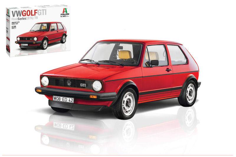 KIT DA MONTARE IN SCALA COMPATIBILE CON VW GOLF GTI RABBIT KIT 1:24 ITALERI IT3622