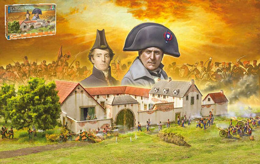 KIT DE MONTAGE À L'ÉCHELLE COMPATIBLE AVEC WATERLOO 1815 LA HAYE SAINTE KIT 1:72 ITALERI IT6197