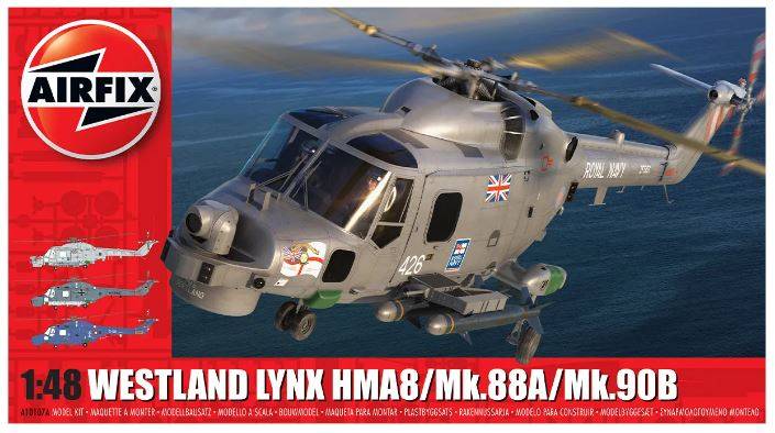 KIT DE MONTAGE À L'ÉCHELLE COMPATIBLE AVEC WESTLAND LYNX MK 88A HMA 8 MK 90B KIT 1:48 AIRFIX A10107A