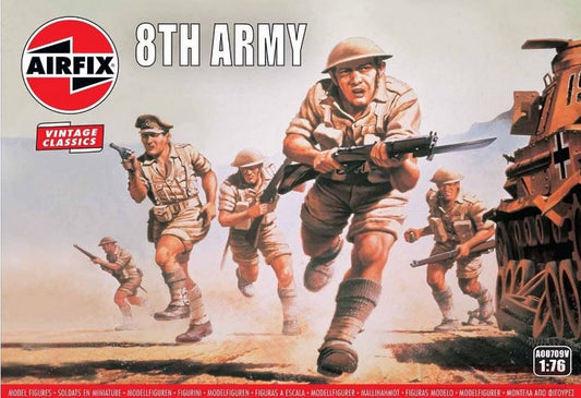 SCALE ASSEMBLY KIT COMPATIBLE WITH WWII BRITISH 8th ARMY KIT 1:76 AIRFIX A00709V