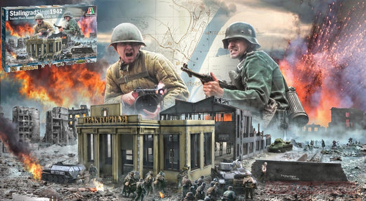 KIT D'ASSEMBLAGE À L'ÉCHELLE COMPATIBLE AVEC LE KIT D'OPÉRATION URANUS DU SIÈGE DE STALINGRAD DE LA Seconde Guerre mondiale 1:72 ITALERI IT6193