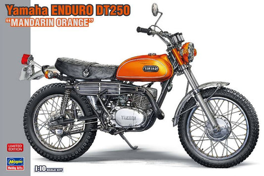 SCALE ASSEMBLY KIT COMPATIBLE WITH YAMAHA ENDURO DT250 MANDARIN ORANGE KIT 1:10 HASEGAWA HA52329