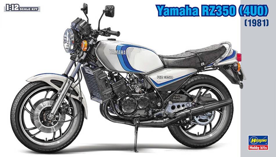 KIT DA MONTARE IN SCALA COMPATIBILE CON YAMAHA RZ350 1981 KIT 1:12 HASEGAWA HA21515