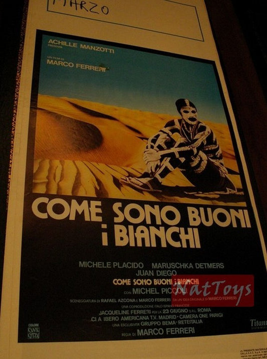 Locandina Film COME SONO BUONI I BIANCHI con Michele Placido Original Poster