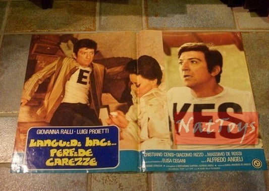 Locandina Film FOTOBUSTA LANGUIDI BACI PERFIDE CAREZZE 47X67 '76 Original Poster