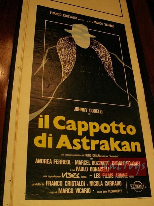 Locandina Film IL CAPPOTTO DI ASTRAKAN con Johnny Dorelli Original Poster