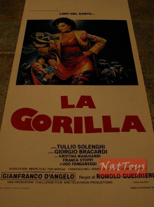 LA GORILLA Film Poster with Lory Del Santo Solenghi Bracardi Original Poster