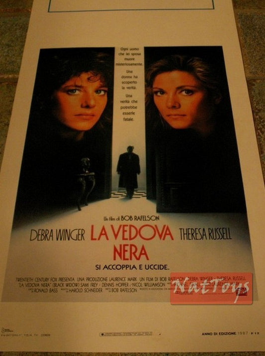 Film Poster THE BLACK WIDOW with Debra Winger and Theresa Russell Original Poster