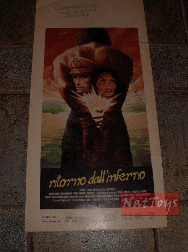 Film poster RETURN FROM HELL 1983 with Michael Landon Original Poster