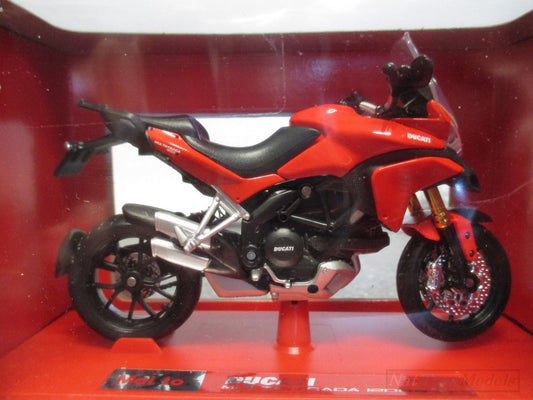 MODELE REDUIT COMPATIBLE AVEC DUCATI MULTISTRADA 1200S RED ROSSA 1:18 MAISTO MI39300M