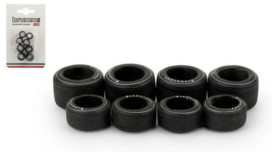 MODELLINO IN SCALA COMPATIBILE CON 2 SET GOMME FORMULA 1 1970 1:43 BRUMM BMF102