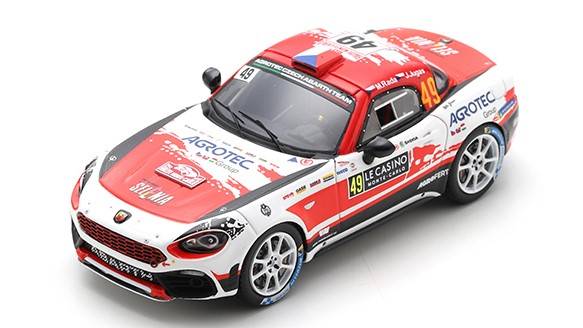 MODELE REDUIT COMPATIBLE AVEC ABARTH 124 N.49 MONTE CARLO 2022 M.RADA-J.JUGAS 1:43 SPARK MODEL S6701