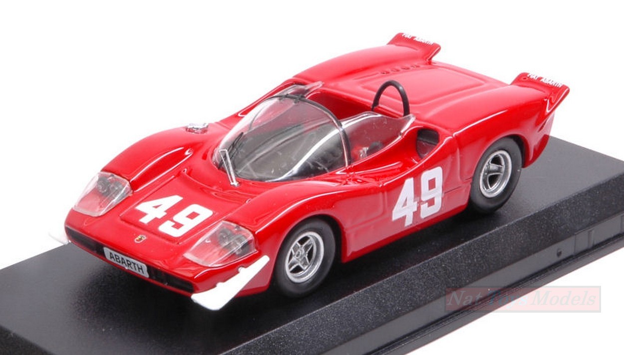 MODELLINO IN SCALA COMPATIBILE CON ABARTH 2000 SE N.49 2nd (WINNER CLASS) MONT VENTOUX 1969 A.MERZARIO 1:43 BEST MODEL BT9704