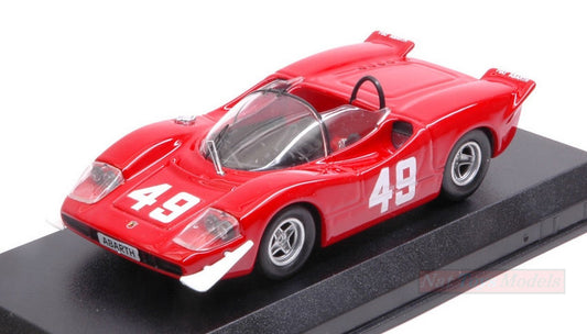 MODELLINO IN SCALA COMPATIBILE CON ABARTH 2000 SE N.49 2nd (WINNER CLASS) MONT VENTOUX 1969 A.MERZARIO 1:43 BEST MODEL BT9704