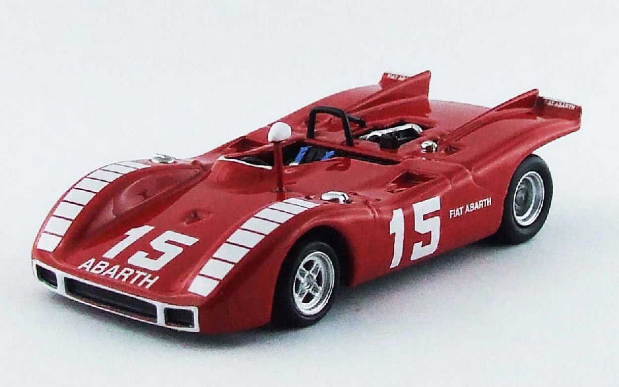 MODELLINO IN SCALA COMPATIBILE CON ABARTH 2000 SP N.15 41st 500 Km NURBURGRING 1970 KURT AHRENS JR. 1:43 BEST MODEL BT9565