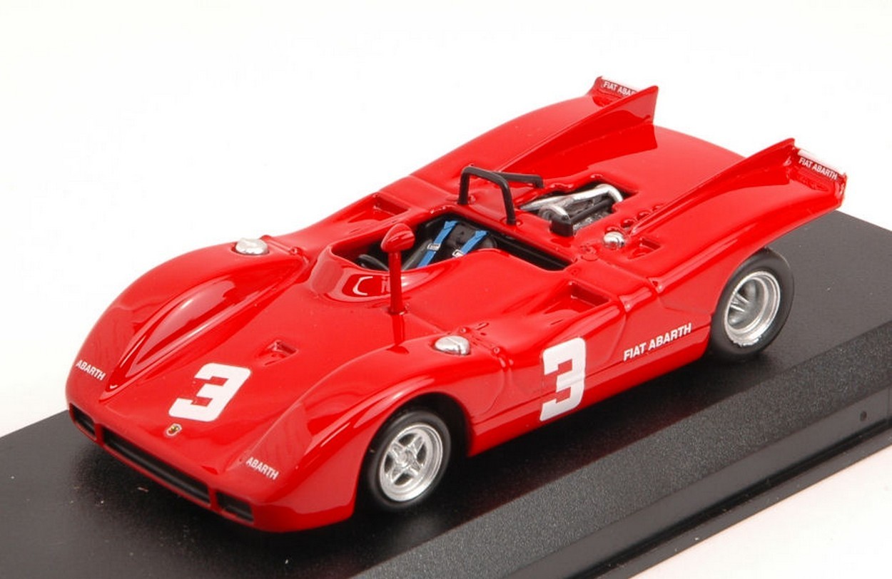 MODELLINO IN SCALA COMPATIBILE CON ABARTH 2000 SP N.3 2nd EUROPEAN 2 LITRE SALZBURGRING 1970 D.QUESTER 1:43 BEST MODEL BT9631