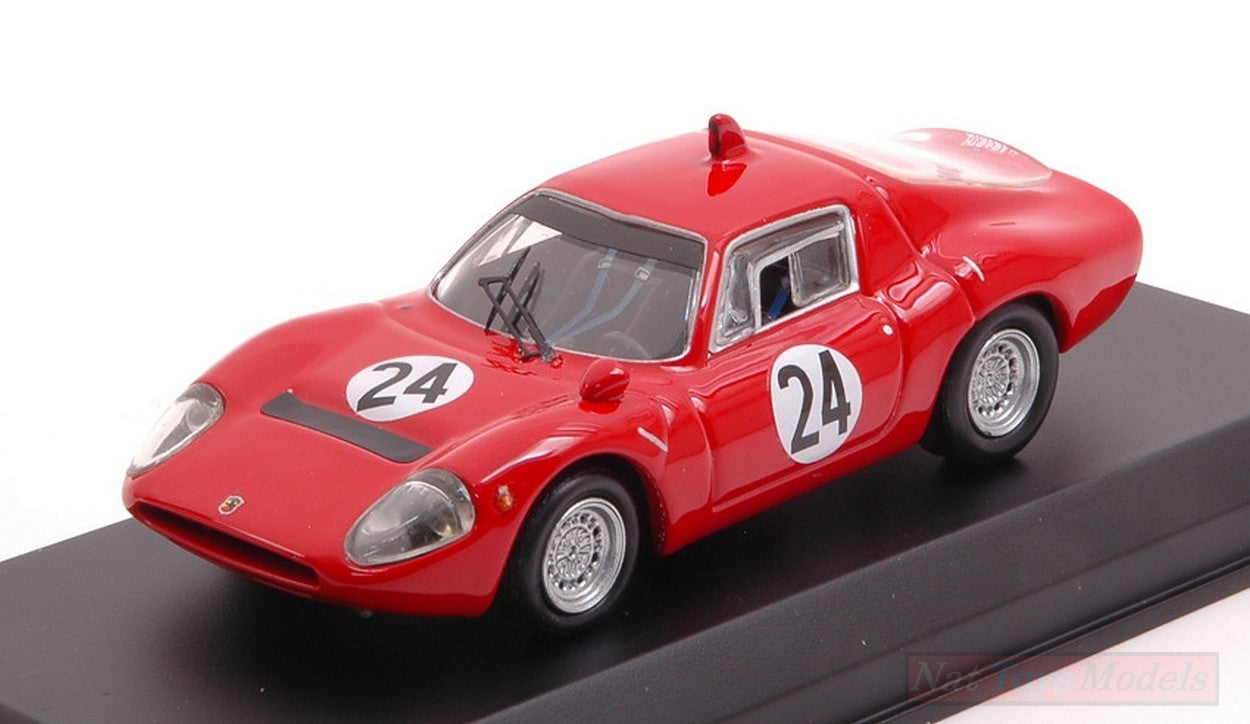 MODELLINO IN SCALA COMPATIBILE CON ABARTH OT 1300 N.24 WINNER TRENTO-BONDONE 1968 KARL FEDERHOFER 1:43 BEST MODEL BT9774