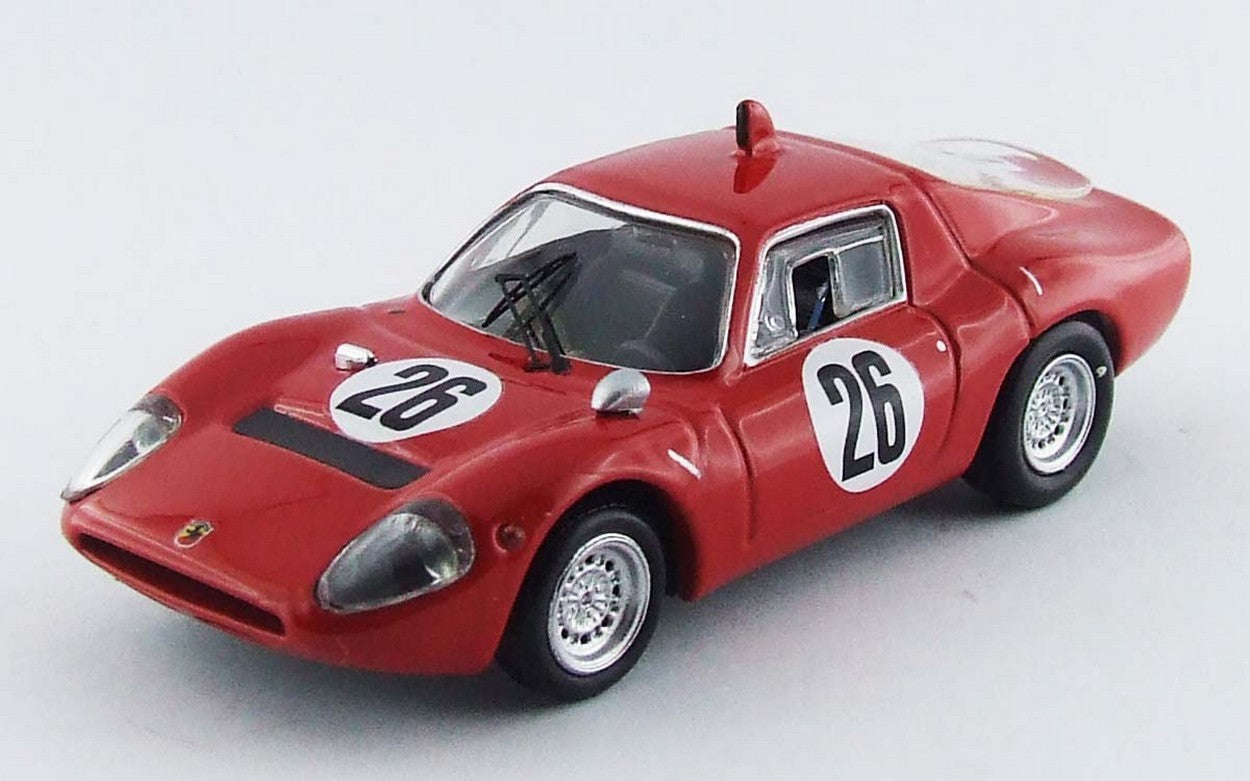 MODELLINO IN SCALA COMPATIBILE CON ABARTH OT 1300 N.26 8th TRENTO-BONDONE 1968 A.KROHE 1:43 BEST MODEL BT9547