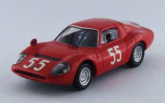 MODELLINO IN SCALA COMPATIBILE CON ABARTH OT 1300 N.55 14th 1000 KM MONZA 1966 FISCHHABER-FURTMAYR-BAGHETTI BEST MODEL BT9559