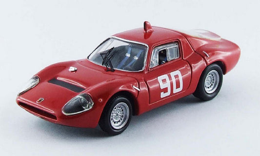 MODELLINO IN SCALA COMPATIBILE CON ABARTH OT 1300 N.90 11th CIRC.MUGELLO 1967 NESTI-HEZEMANS-FURTMAYR 1:43 BEST MODEL BT9521