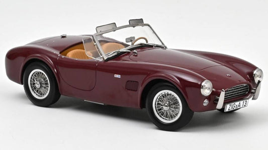 SCALE MODEL COMPATIBLE WITH AC COBRA 289 1963 DARK RED 1:18 NOREV NV182758