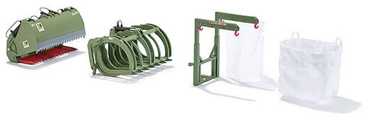 MODÈLE RÉDUIT COMPATIBLE AVEC ACCESSOIRES AVANT POUR TRACTEURS 1:32 WIKING WK7384