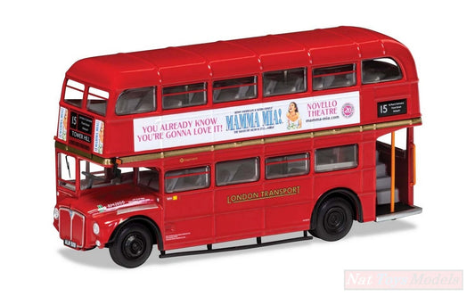 SCALE MODEL COMPATIBLE WITH AEC TYPE ROUTEMASTER HERITAGE 15 TRAFALGAR SQUARE MAMMA MIA 110 mm 1:76 CORGI OM46316B