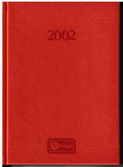 MODEL BOOK AGENDA BURAGO 2002 LEATHER COVER BURAGO BUCAT2002AG