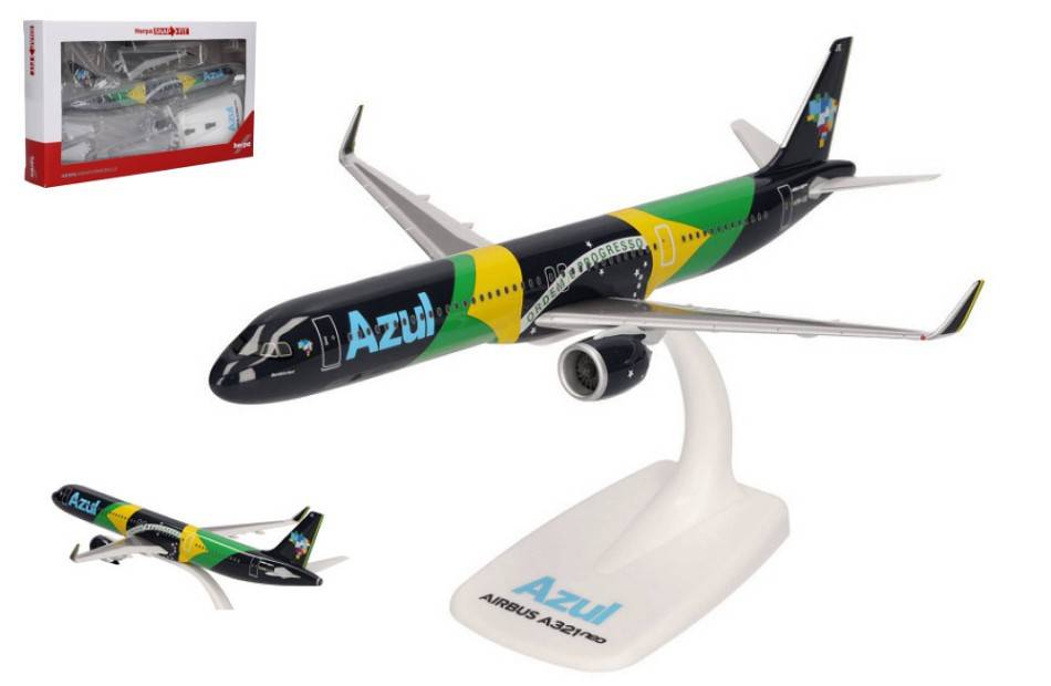 MODELE REDUIT COMPATIBLE AVEC AIRBUS A321 neo AZUL BRAZILIAN AIRLINES 1:200 HERPA HP613682