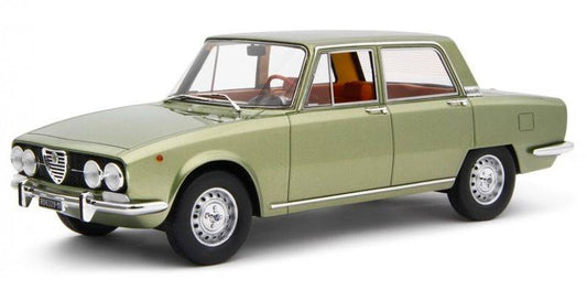MODELLINO IN SCALA COMPATIBILE CON ALFA 2000 BERLINA 1971 MET.GREEN 1:18 LAUDO RACING LM141B