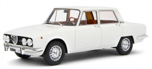 MODELLINO IN SCALA COMPATIBILE CON ALFA 2000 BERLINA 1971 WHITE 1:18 LAUDO RACING LM141D