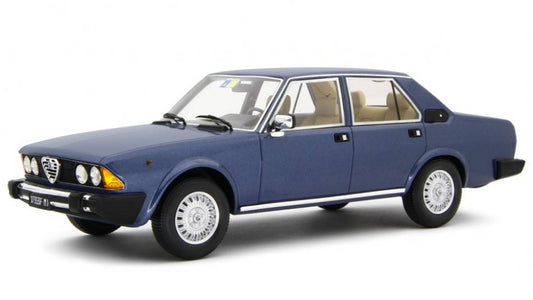MODELLINO IN SCALA COMPATIBILE CON ALFA 6 2.5 1979 MET.BLUE 1:18 LAUDO RACING LM156C