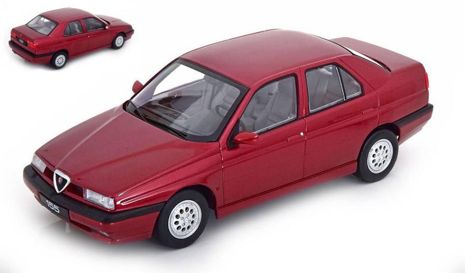 SCALE MODEL COMPATIBLE WITH ALFA ROMEO 155 1996 RED METALLIC 1:18 TRIPLE 9 T9-1800384