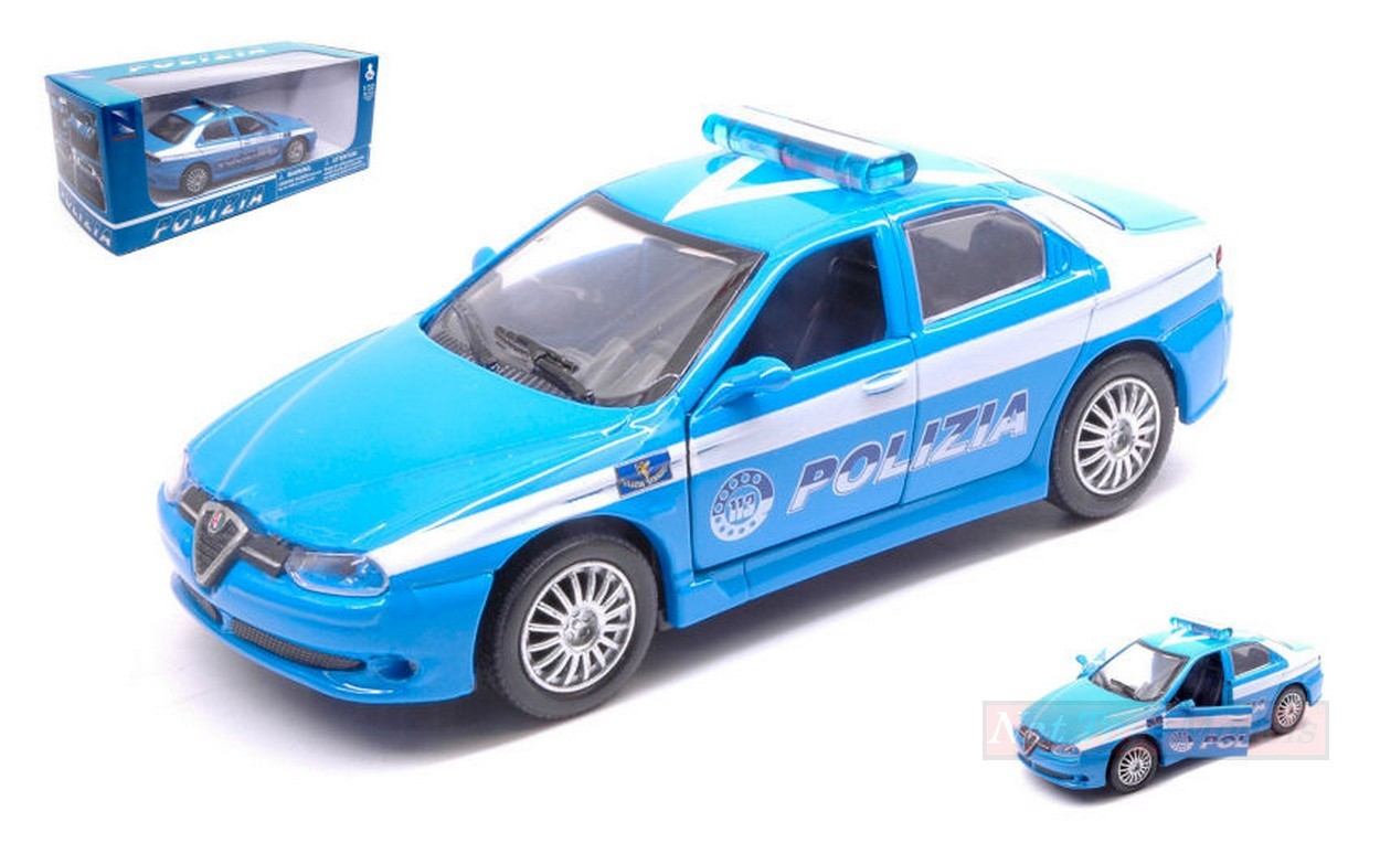 SCALE MODEL COMPATIBLE WITH ALFA ROMEO 156 POLIZIA 1:32 NEW RAY NY50983AR