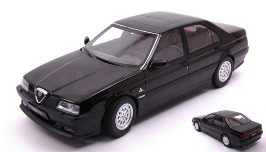 SCALE MODEL COMPATIBLE WITH ALFA ROMEO 164 Q4 1994 BLACK/DARK RED INTERIOR 1:18 TRIPLE 9 T9-1800322