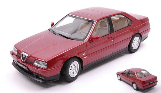 SCALE MODEL COMPATIBLE WITH ALFA ROMEO 164 Q4 1994 RED METALLIC/BEIGE INTERIOR 1:18 TRIPLE 9 T9-1800324